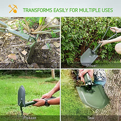 Vivosun Military Survival Shovel Folding Camping Tactical Shovel Multitool For Camping, Hiking, Backpacking #TOP3