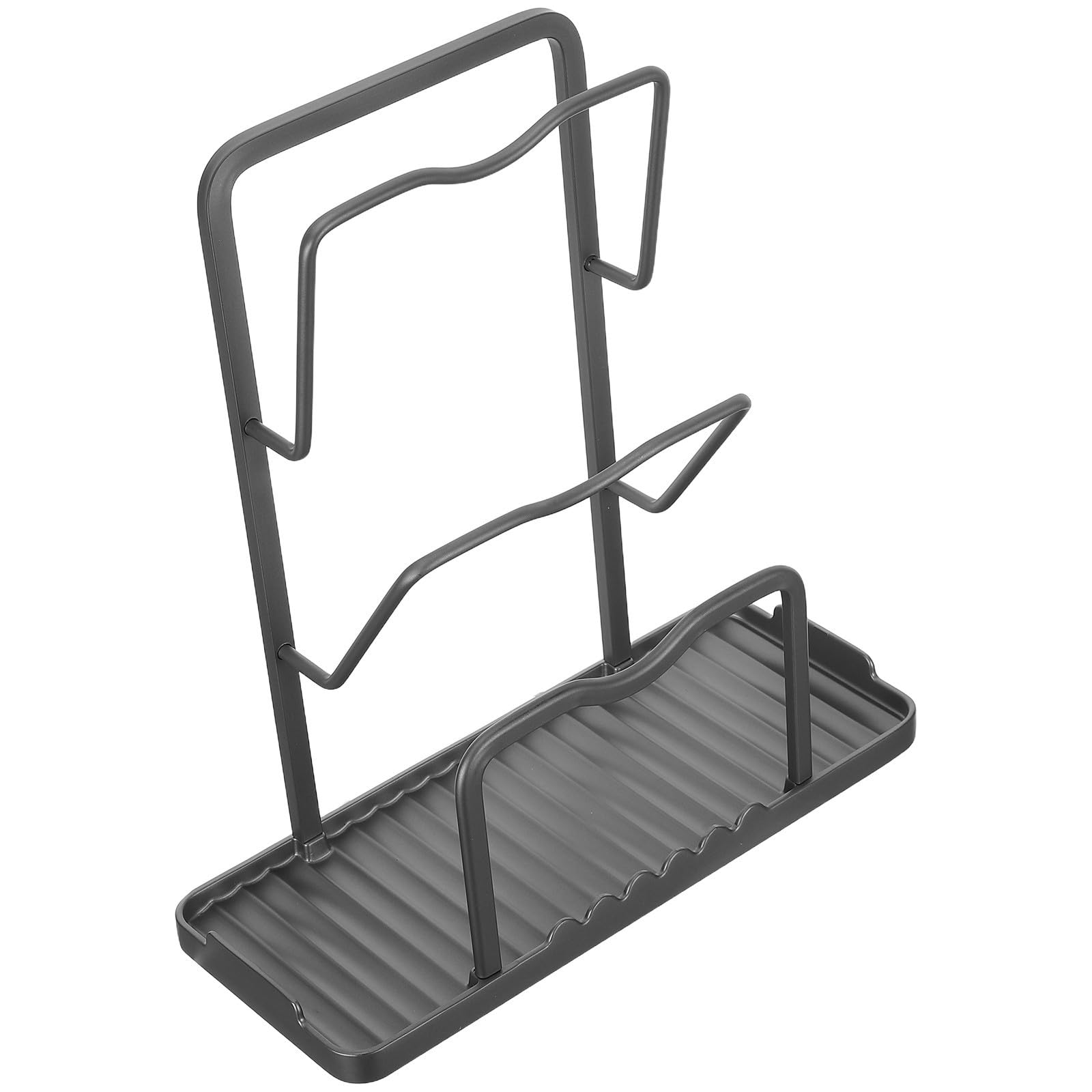 Support de Rangement Robuste avec Plateau Organisateur Multifonction pour Couvercles de Casseroles de Cuisine pour Placard