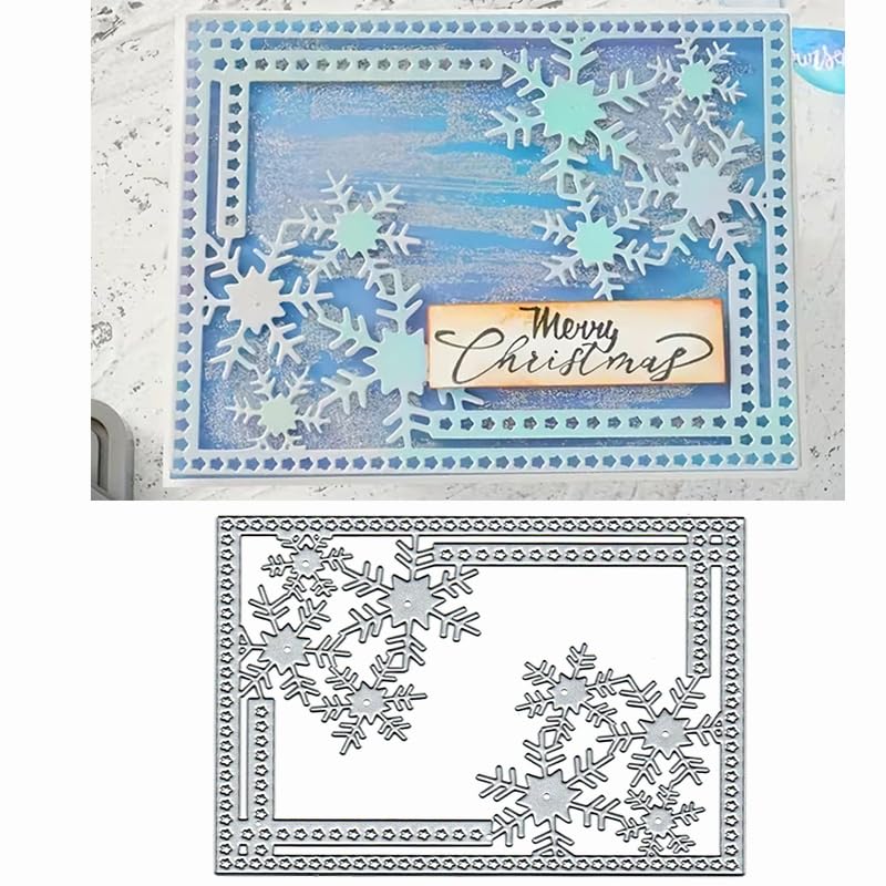 Flocons de neige matrices de découpe pour décorer vos albums photos de vacances