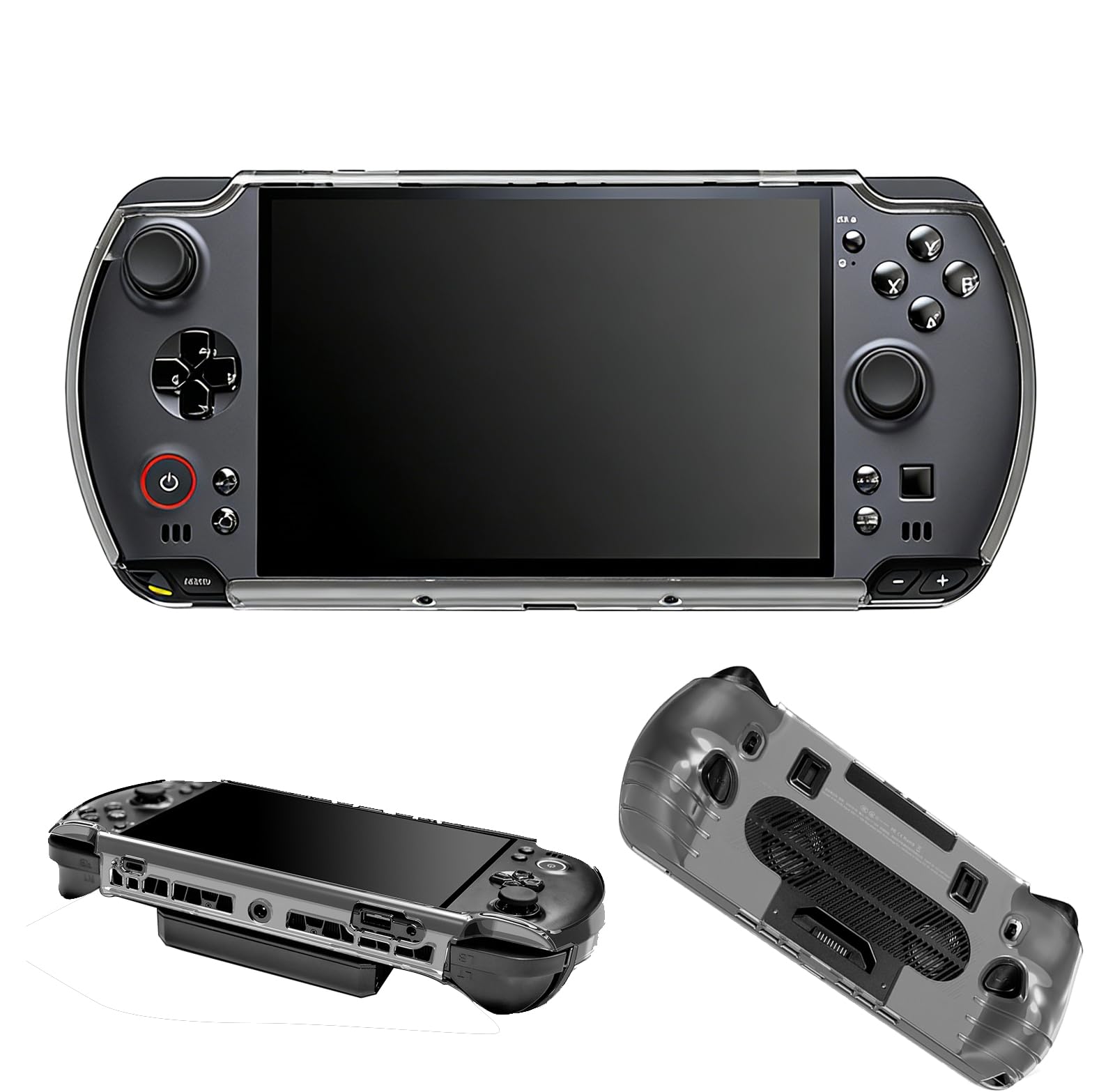 KZIOACSH Clear Case for GPD win5/GPD win 5, Full Protection Lightweight Shock-Absorption Anti-Scratch Soft TPU Gaming Console Protective Rugged Bumper Cover