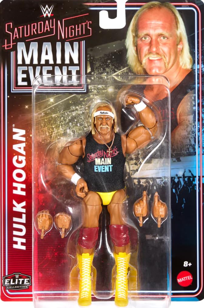 WWE Hulk Hogan Mattel Elite Collection Saturday Nights Main Event Series 1 Wrestling Action Figure Toy Wrestler