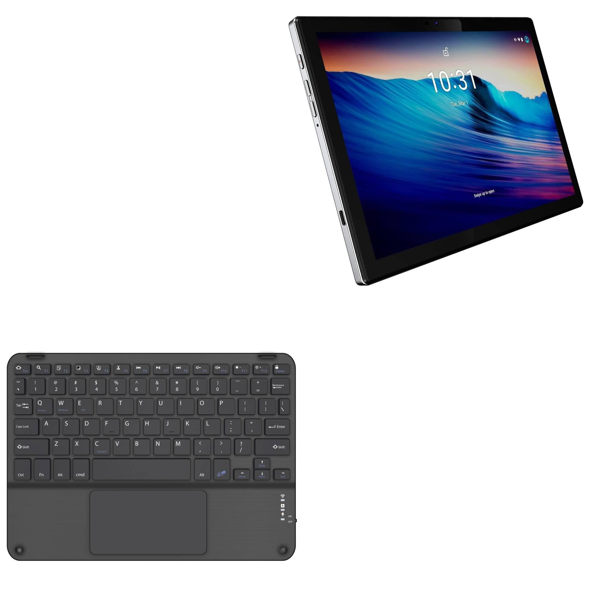 BoxWave Keyboard Compatible with BYYBUO SmartPad T10 Pro Tablet (10.1