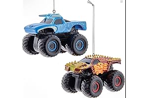 Monster JamMonster Jam® El Toro Loco Ice and Max D Truck Ornaments,...