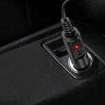 LIANSUM DC 12V 2A Chargeur de voiture Cord d'alimentation universel 5,5x2.1mm à allume-cigarette avec 8 Connecteur pour DVD Joueur, GPS, Haut-parleurs Bluetooth, Pompe à sein, fabricant d'étiquettes, Caméra, routeur, CD Joueur 5FTCable