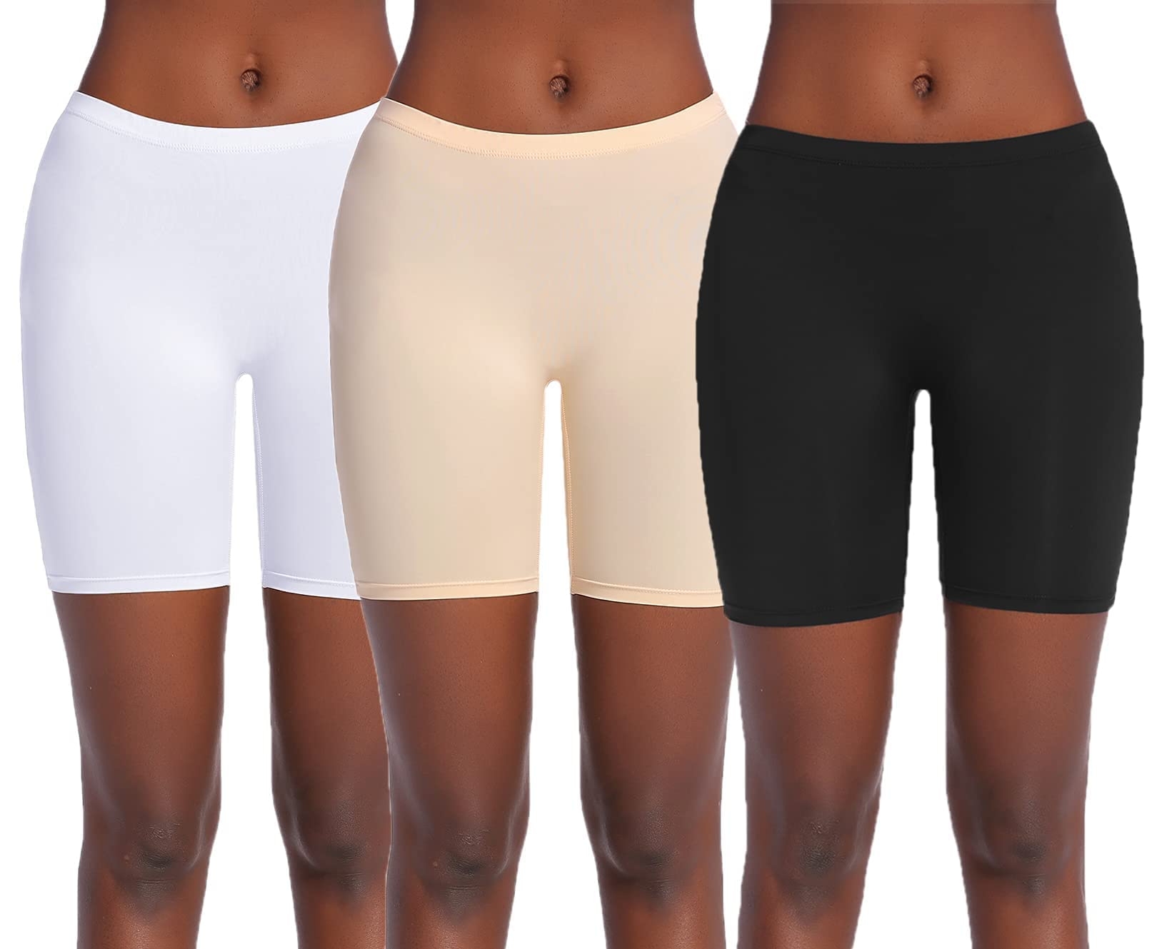 ekouaer Boyshort Panties Women's Soft Underwear Briefs Invisible Hipster 3 Pack Or 4 Pack Seamless Boxer Brief Panties S-XXL-picture-45