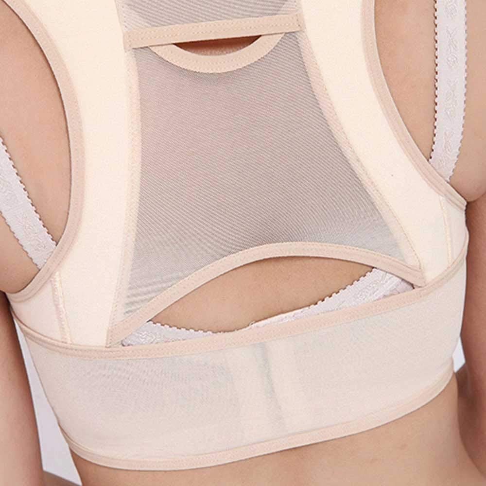 Corrector de Postura Invisible para Espalda, Cinturón de Extensión de Soporte de Hombro Ajustable para Mujeres (Tamaño: Medio-M) Hecho a Mano Luna Llena caritativa