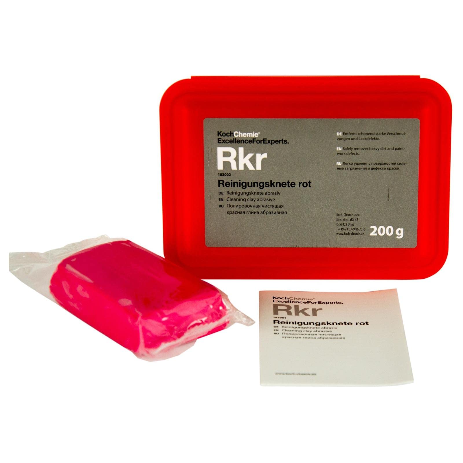 Koch Química Lavado plastilina Lavado para amasar Endurece abrasivo Rojo 200 g