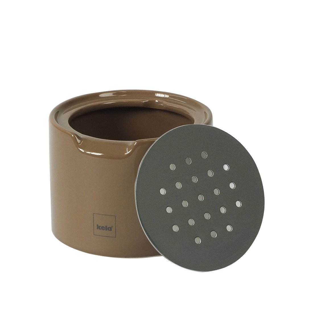 kela Fruit Fly Traps Fino Ceramic, Ceramic, taupe, 8,50x8,50x6,50 cm - Image 2