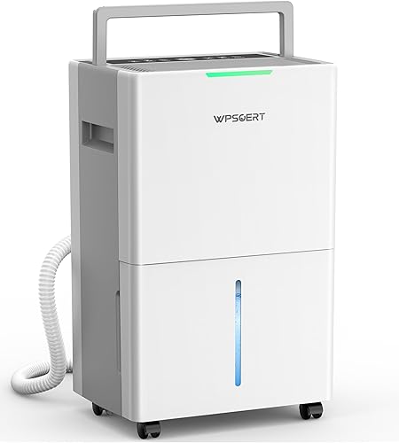 Miniatura 1 de Deshumidificador de 2000 pies cuadrados para sótano, deshumidificadores de 25 pintas para el hogar con manguera de drenaje, compresor inteligente