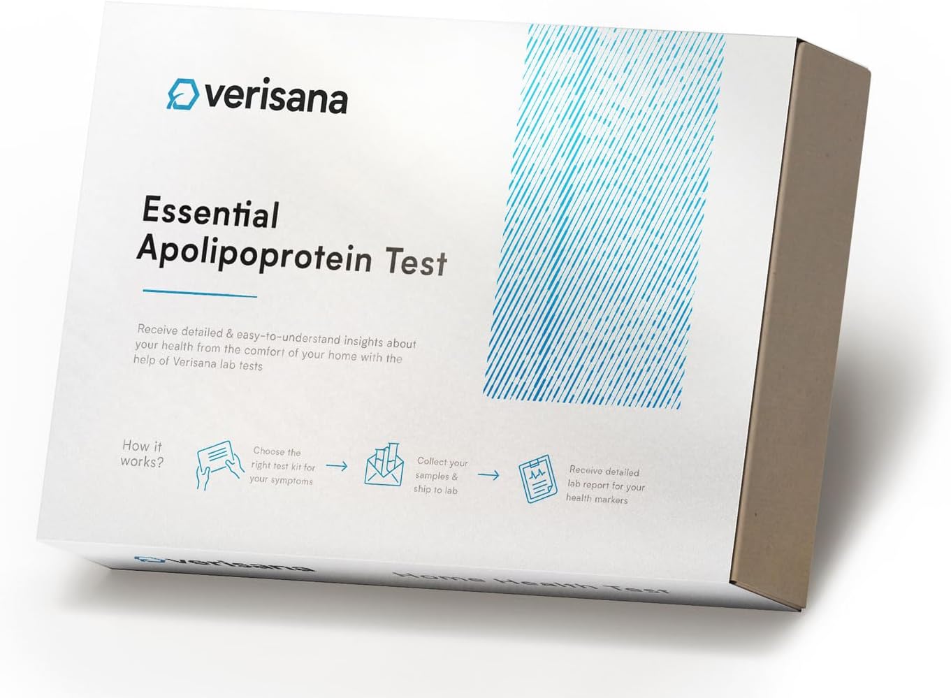 Essential Apolipoprotein Test – Comprehensive Analysis of Apo A1 and Apo B – at-Home Testing Kit – Analysis by CLIA-Certified Lab – Verisana