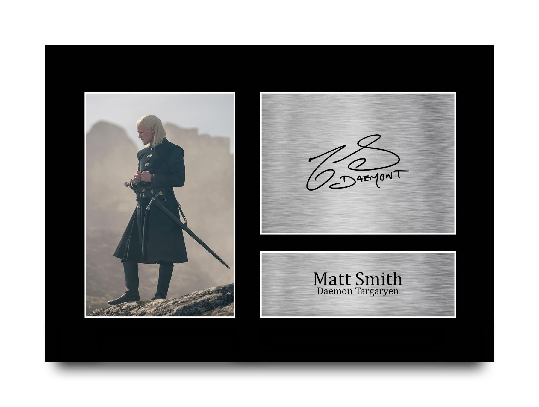 HWC Trading Matt Smith House of the Dragon Daemon Targaryen Gifts Printed Signed Autograph Picture for TV Show Fans - A4