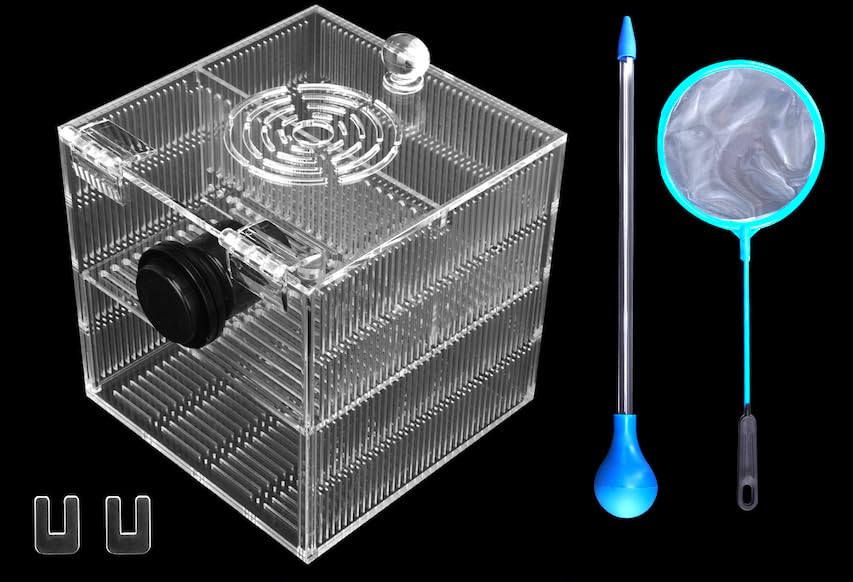 Magnetic Fish Breeder Box for Aquarium Tank Isolation Box Acclimation Hatchery breeding Incubator...
