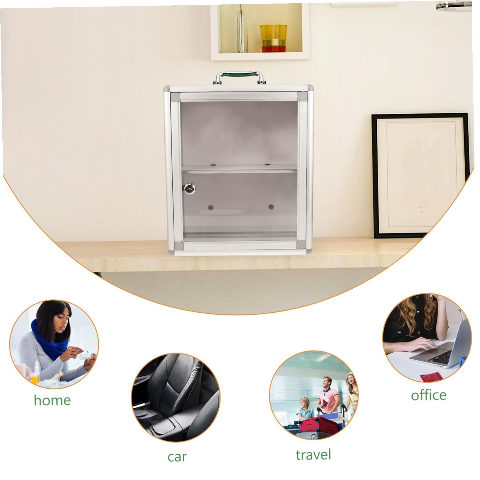 Kit De Primeros Auxilios Botiquín Montado En La Pared Contenedor De Almacenamiento De Primeros Auxilios Contenedor De Primeros Auxilios Armario El Plastico Multicapa