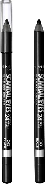 Rimmel London Scandaleyes Waterproof Eyeliner, Black, 1.3g