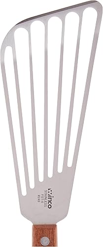 Miniatura 5 de Espátula Winco FST de 65 pulgadas 1651 cm para pescado M Acero inoxidable marrón