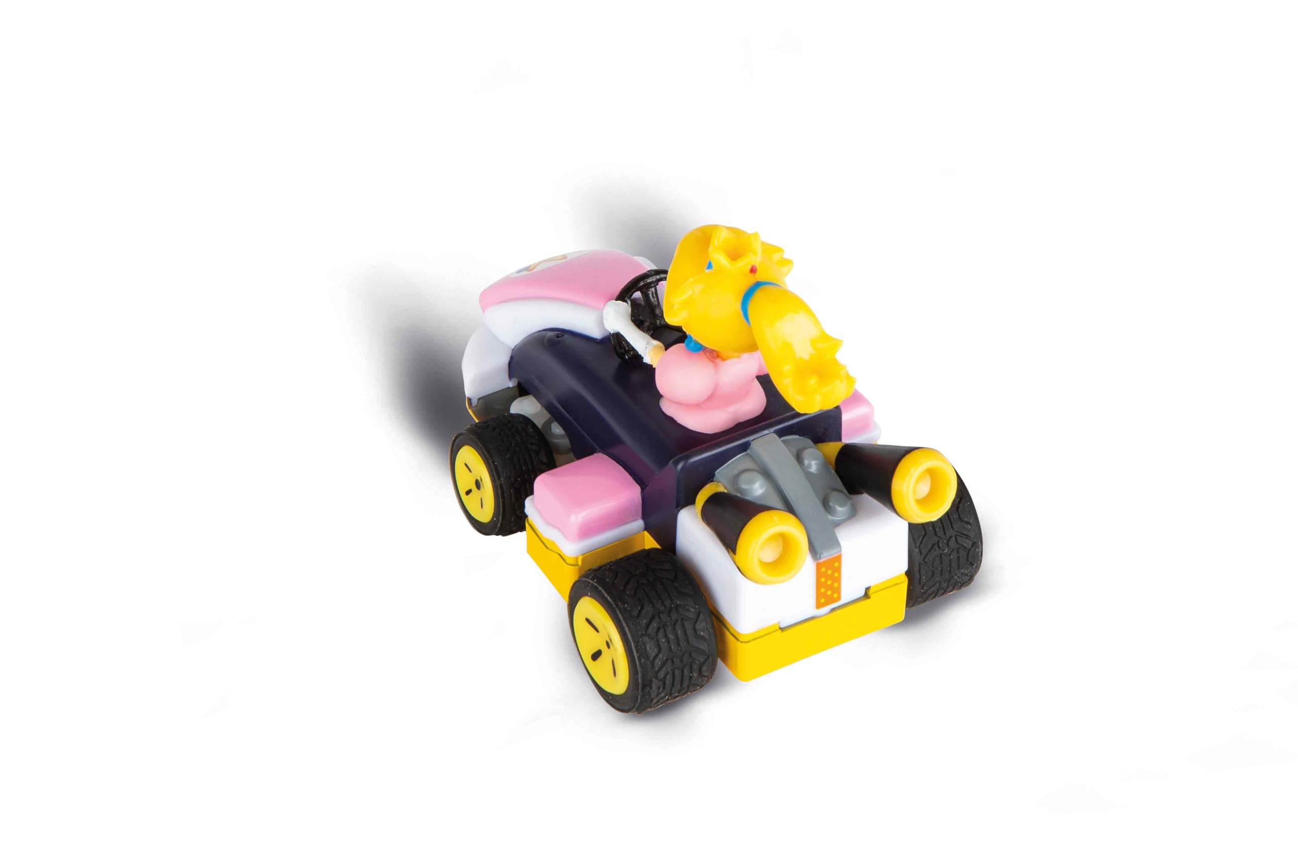 Carrera RC Mario Kart Mini RC, brzoskwiniowy, dla dzieci i dorosłych, chłopcy i dziewczęta, unikalna oryginalna licencja, natychmiastowa zabawa z gotowym do biegania, autentyczne wrażenia z gry Mario,