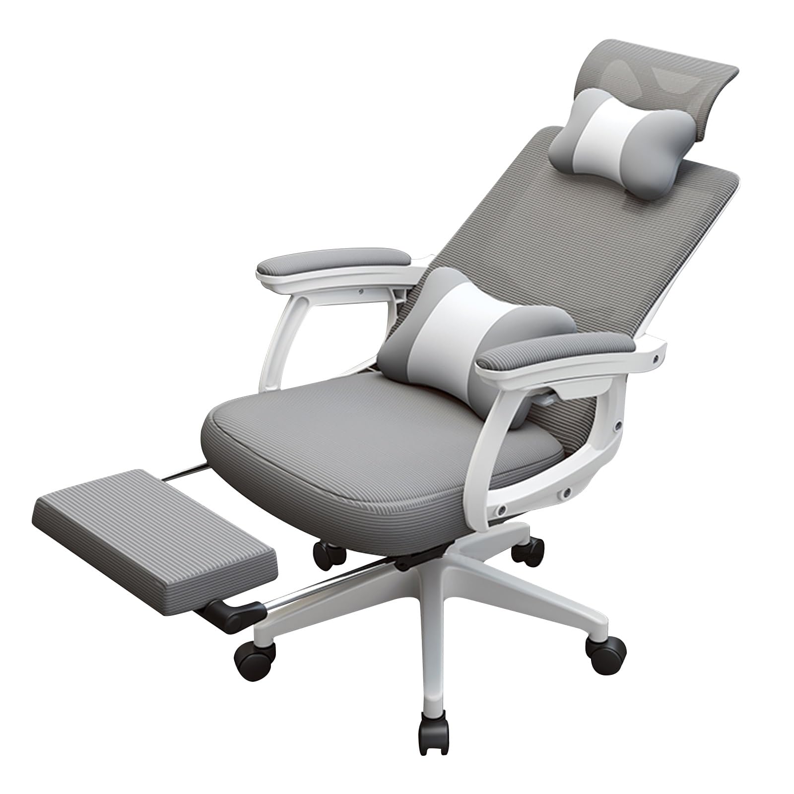 Chaise de bureau inclinable à 135 degrés avec appuie-tête et dossier