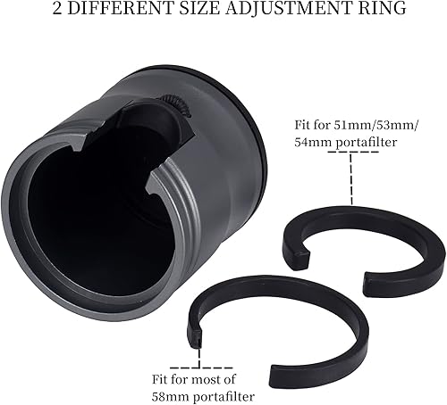 Miniatura 7 de DIBTSA Soporte para portafiltro de café, estación de amortiguación expreso de aleación de aluminio para la mayoría de portafiltro de café de