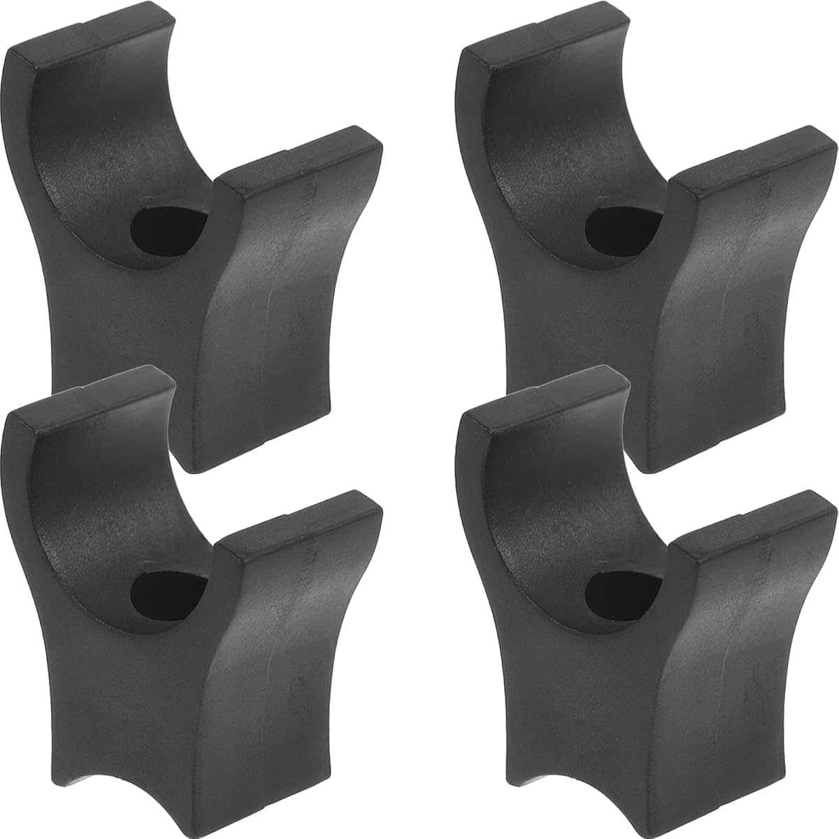 Wheelchair Seat Rail Guides Replacement 4 Pcs Wheelchair Rail Support Blocks for Drive Parts Universal Fit Seat Guide Accessories 1.37 X 1.18 X 0.66 in