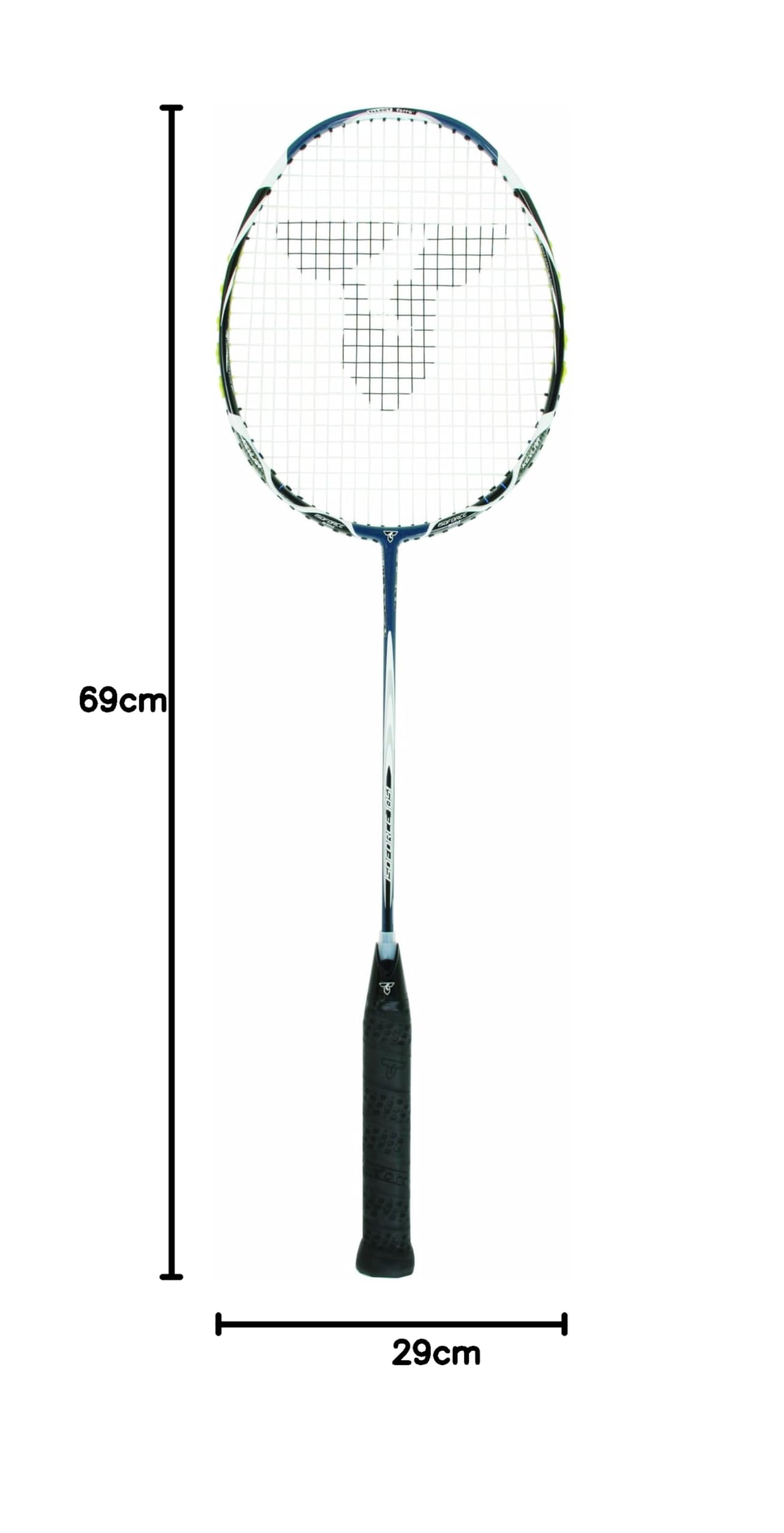 Talbot Torro Badminton-Schläger ISOFORCE 1051, darkblue-Black-White, 69 x 29 x 3 cm