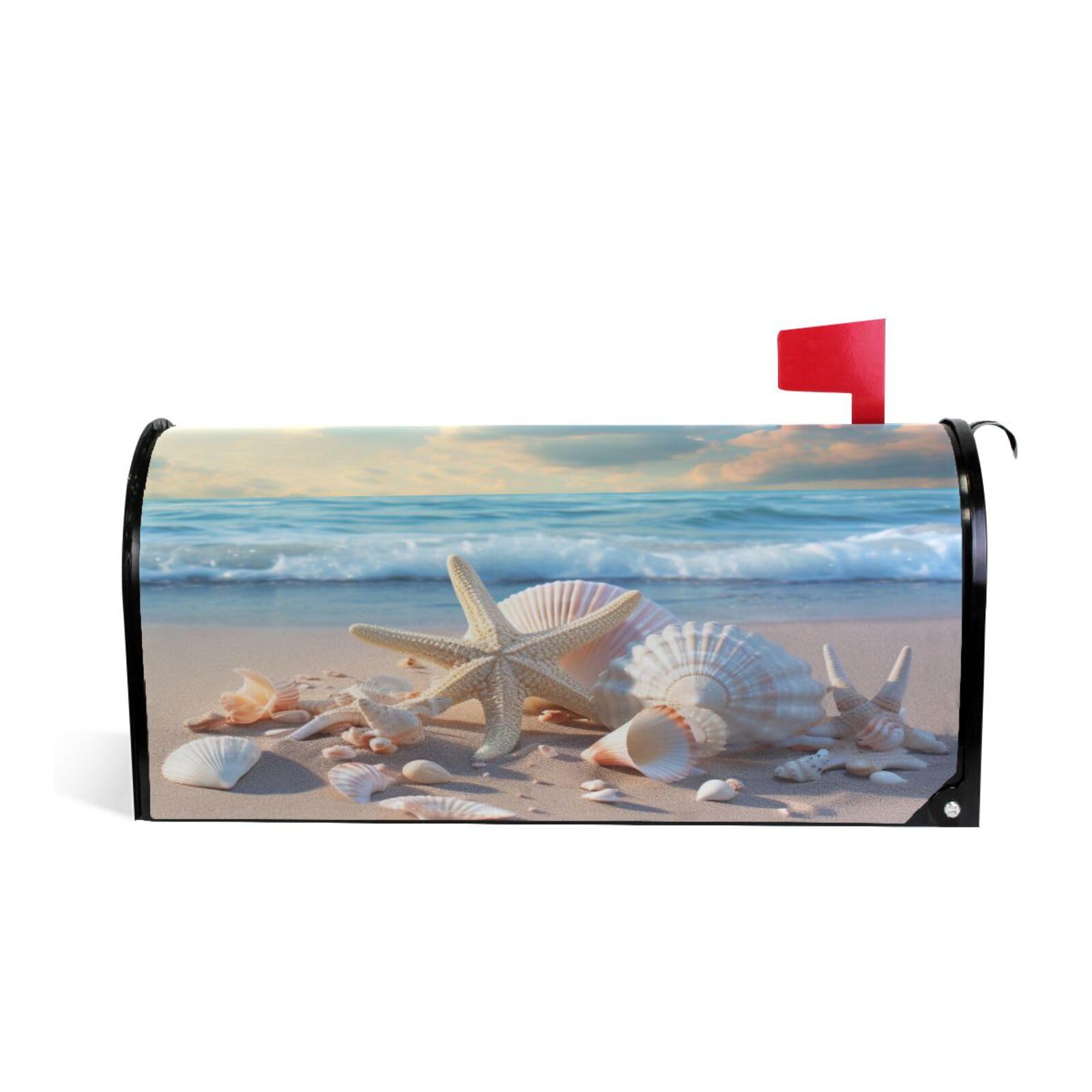 Couverture magnétique de boîte aux lettres étoile de mer, décor haut de gamme