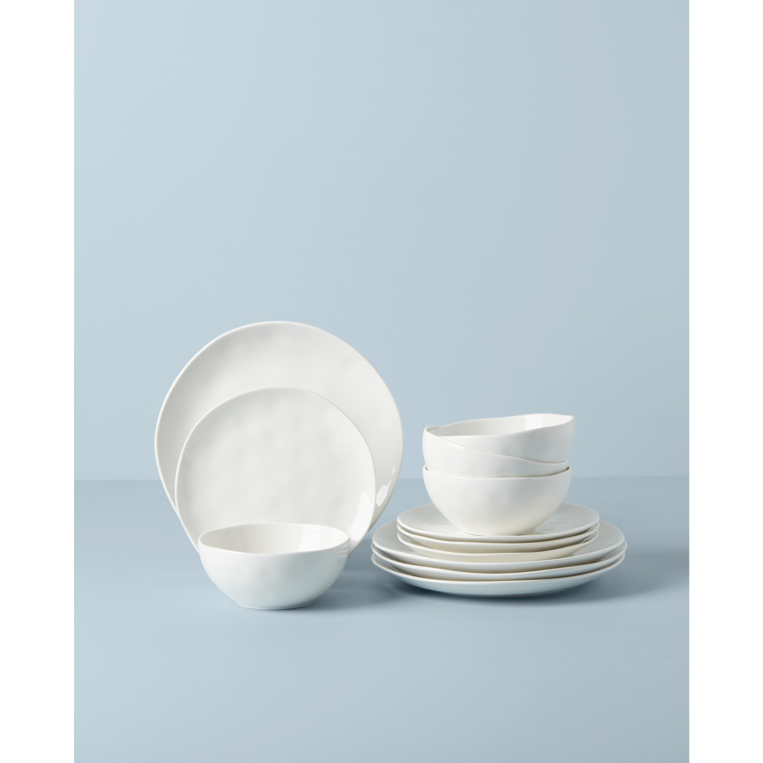 Lenox 894889, White Bay Colors Set da 12 pezzi, porcellana