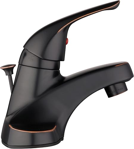 Miniatura 8 de Middleton - Grifo de baño con 1 manija central de 4 pulgadas en bronce aceitado