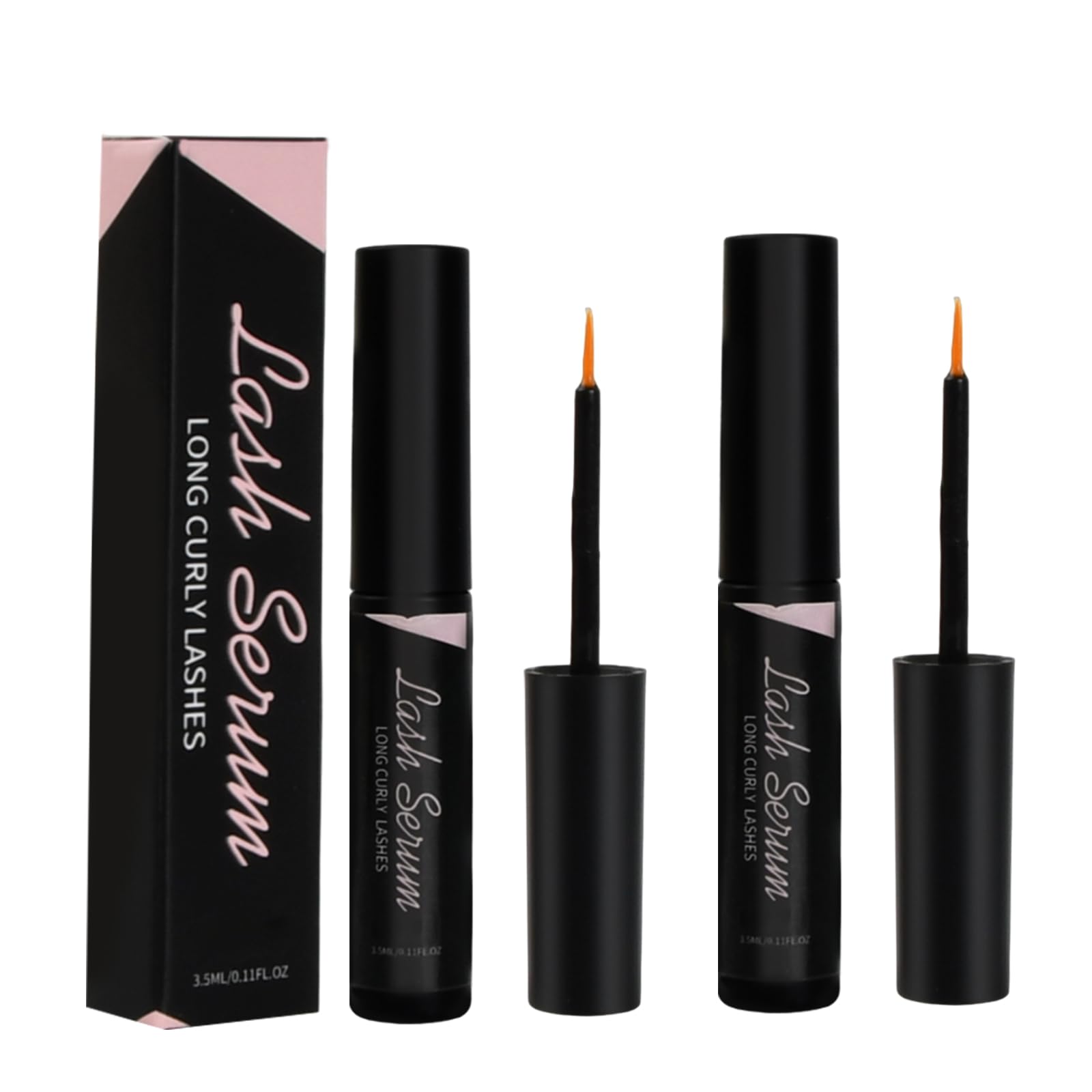 Serum do wzrostu rzęs, 2 x 3,5 ml, naturalne serum do przedłużania rzęs, serum do przedłużania rzęs, serum do porostu rzęs, przezroczyste