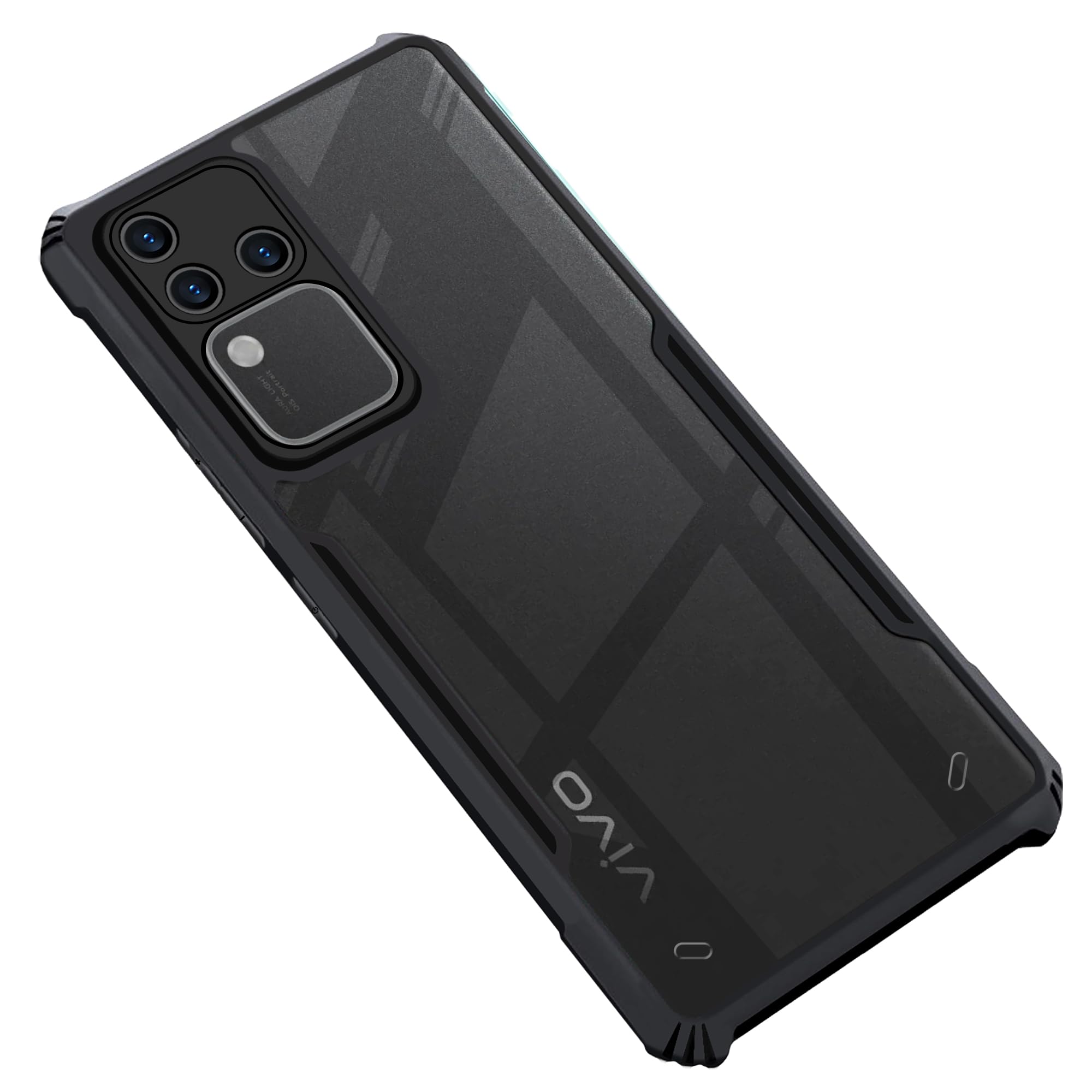 CEDO Vivo V30 Pro (5G) Back Case Cover | Camera Protection Shockproof Bumper-Edge | Acrylic Crystal Clear 360 Degree Protection TPU+PC | Transparent Eagle Back Case Cover (Black) (B0CZ9HJFNC) Amazon Price History, Amazon Price Tracker