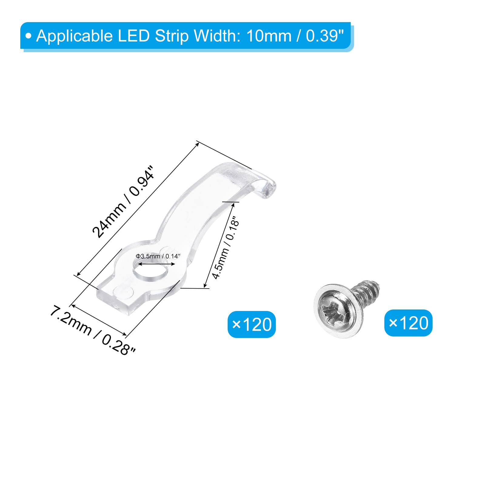 PATIKIL Strip Light Clips - Image 2