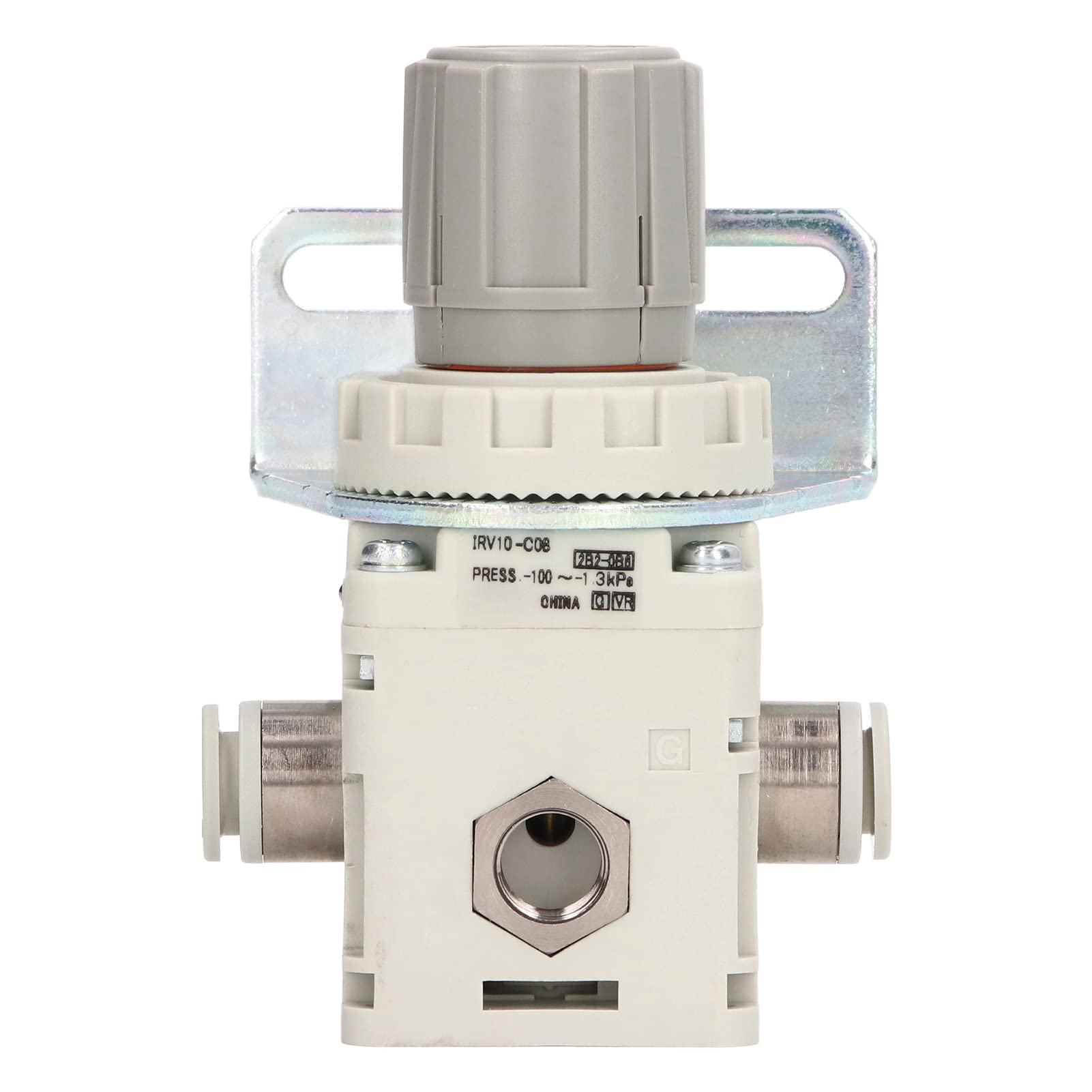 Soupape de Pression à Vide, Régulateur de Pression à Vide Pneumatique de Type SMC avec Support pour Tuyaux de 8 Mm de Diamètre Extérieur