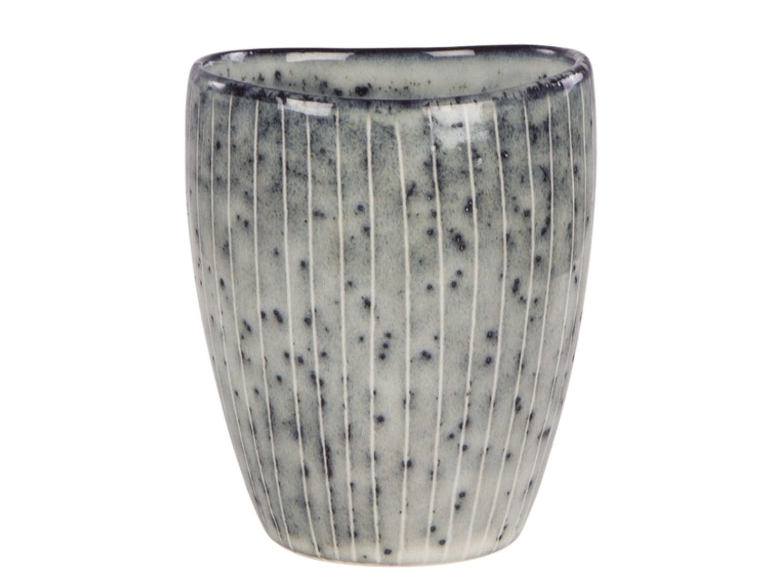 broste CopenhagenNordic Sea Stoneware Espresso Cup, Grey-Green, 8 cm