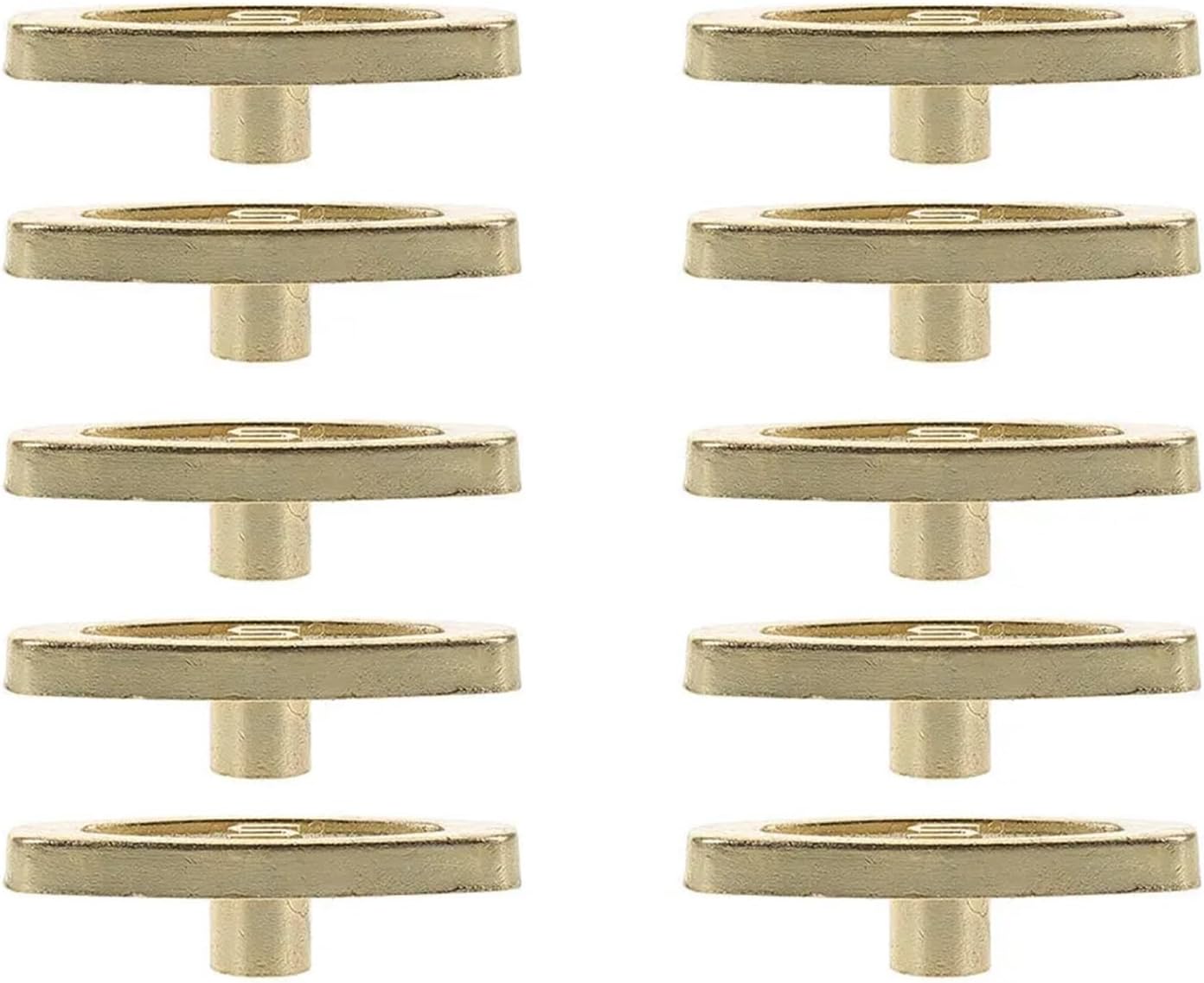 50 Pcs Metal Music Box Winding Keys Replacement Parts Golden Alloy