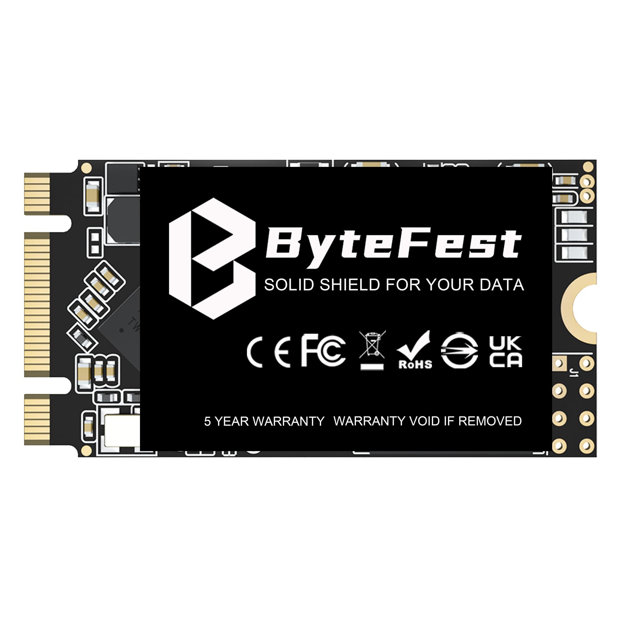 ByteFestSSD 2TB M.2 2242 NGFF SATA III 6 Gb/s Internal Solid State Drive(22x42mm), High Performance, 3D NAND, Upgrade storage for laptop and desktop