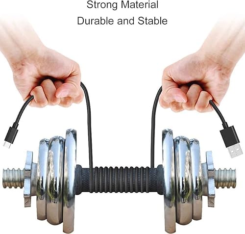 Miniatura 5 de Cable cargador de mini ventilador USB C de 5 pies para ventilador JISULIFE, Aluan, WiHoo, CIVPOWER Neck Fa-n, HomeLifairy, FrSara, sin aspas, cable