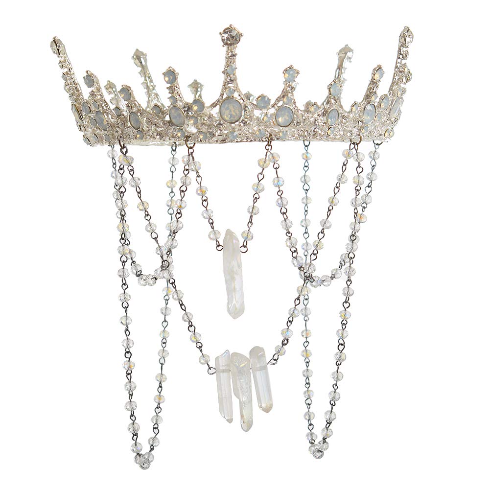 GRACEART - Tiara per matrimonio reale con cristalli, per cerchietto da sposa