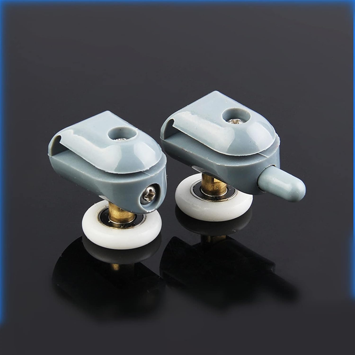 25mm Pop and Up Shower Room Pulley Wheels, Brass Shower Bearing Rollers for Shower Cabin Accessories 2Pcs