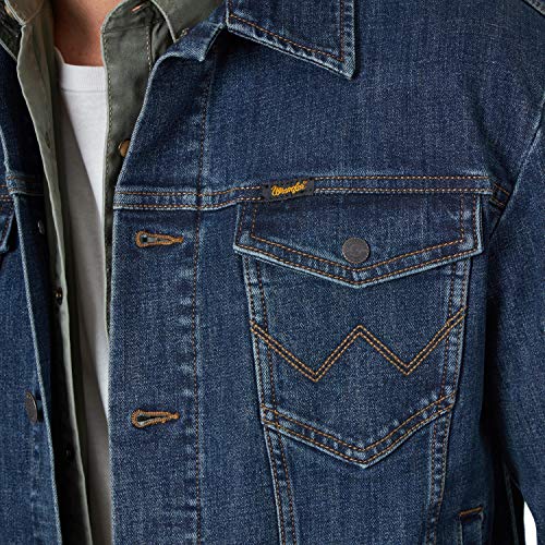 Wrangler Men's Retro Unlined Stretch Denim Jacket, Bozeman, Large