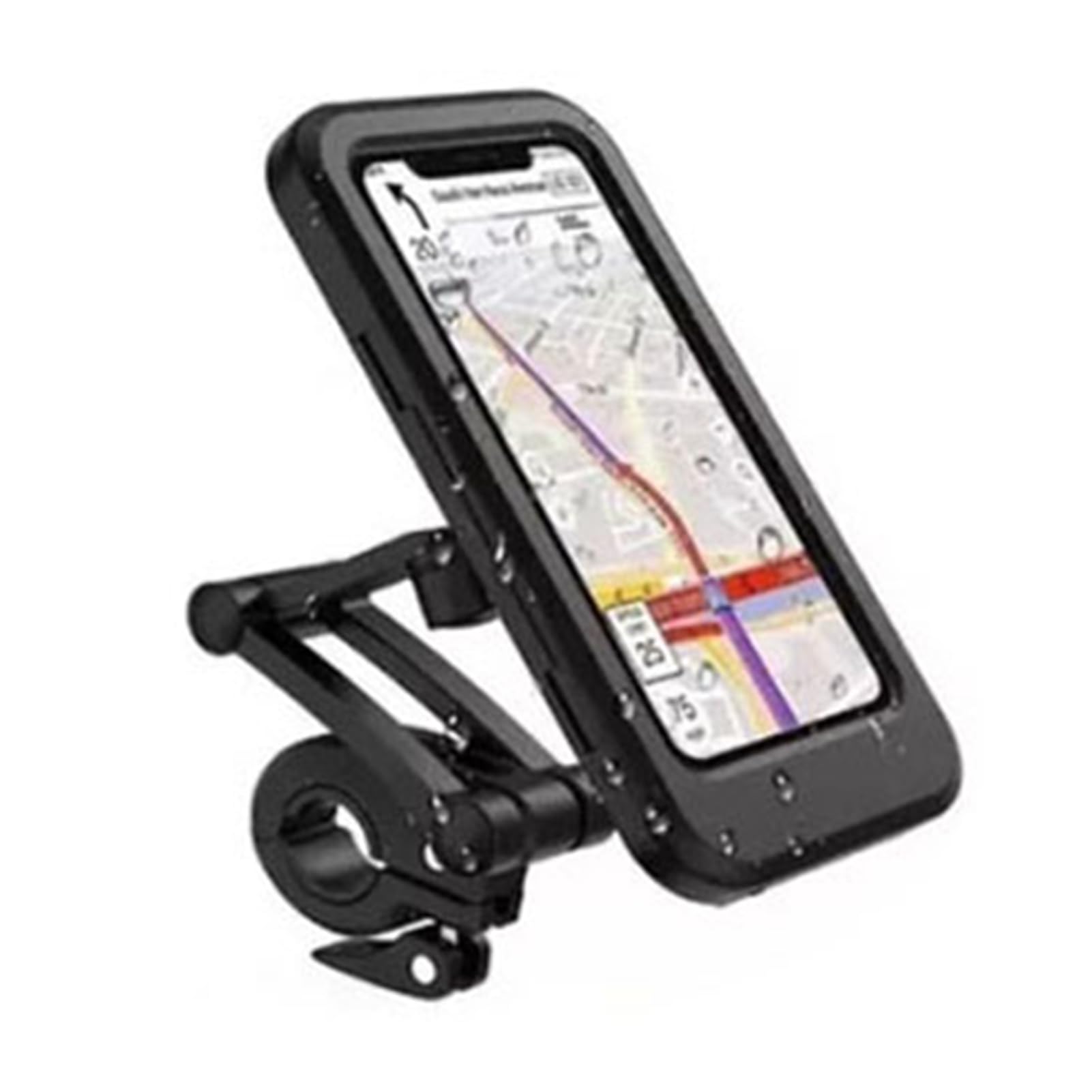 Mocowanie do Telefonu Motocyklowego, Wodoodporny Wrażliwy Ekran Dotykowy TPU Motocykl Uchwyt do Telefonu na Rowerze Obrót o 360 ° Uchwyt do Nawigacji Motocyklowej