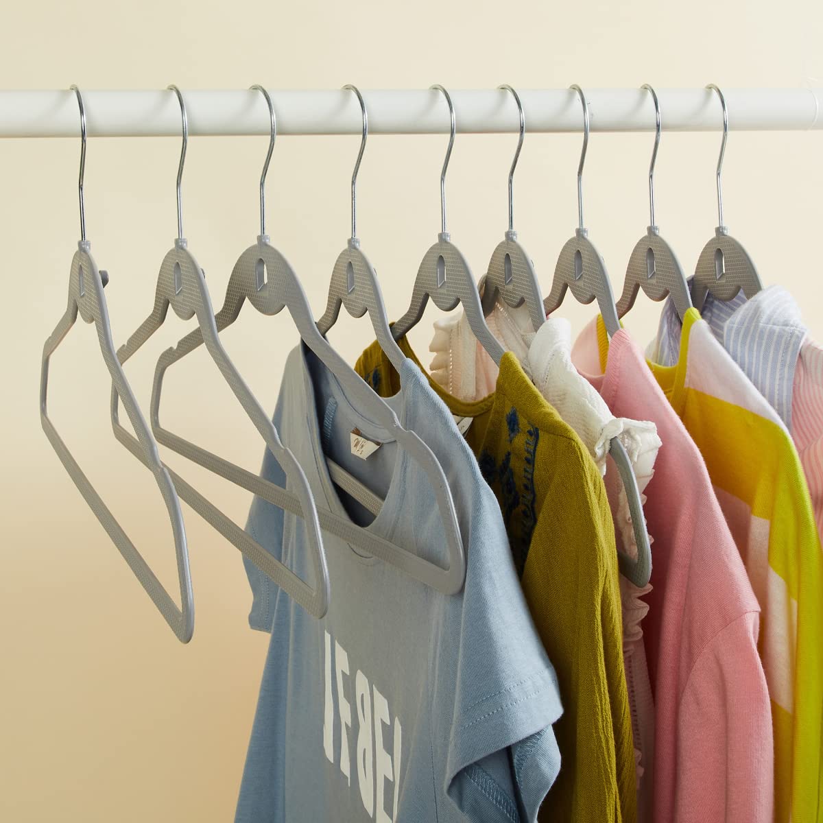 Home Centre Winston Grey Textured Clothes Hanger - 23.5x6x44.5 cm-image-31