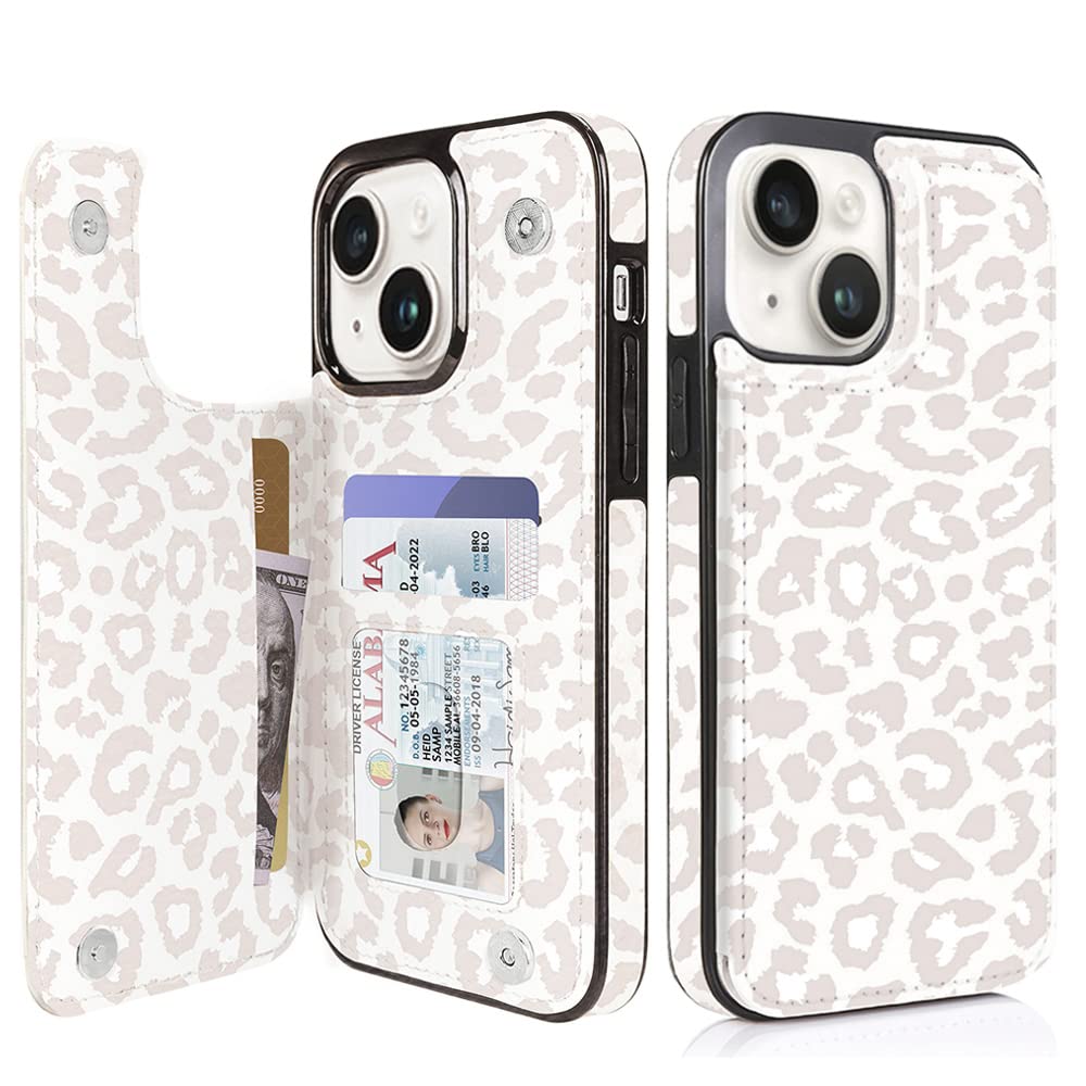 Amazon.com: uCOLOR for iPhone 13/14 Wallet Case with Card Holder