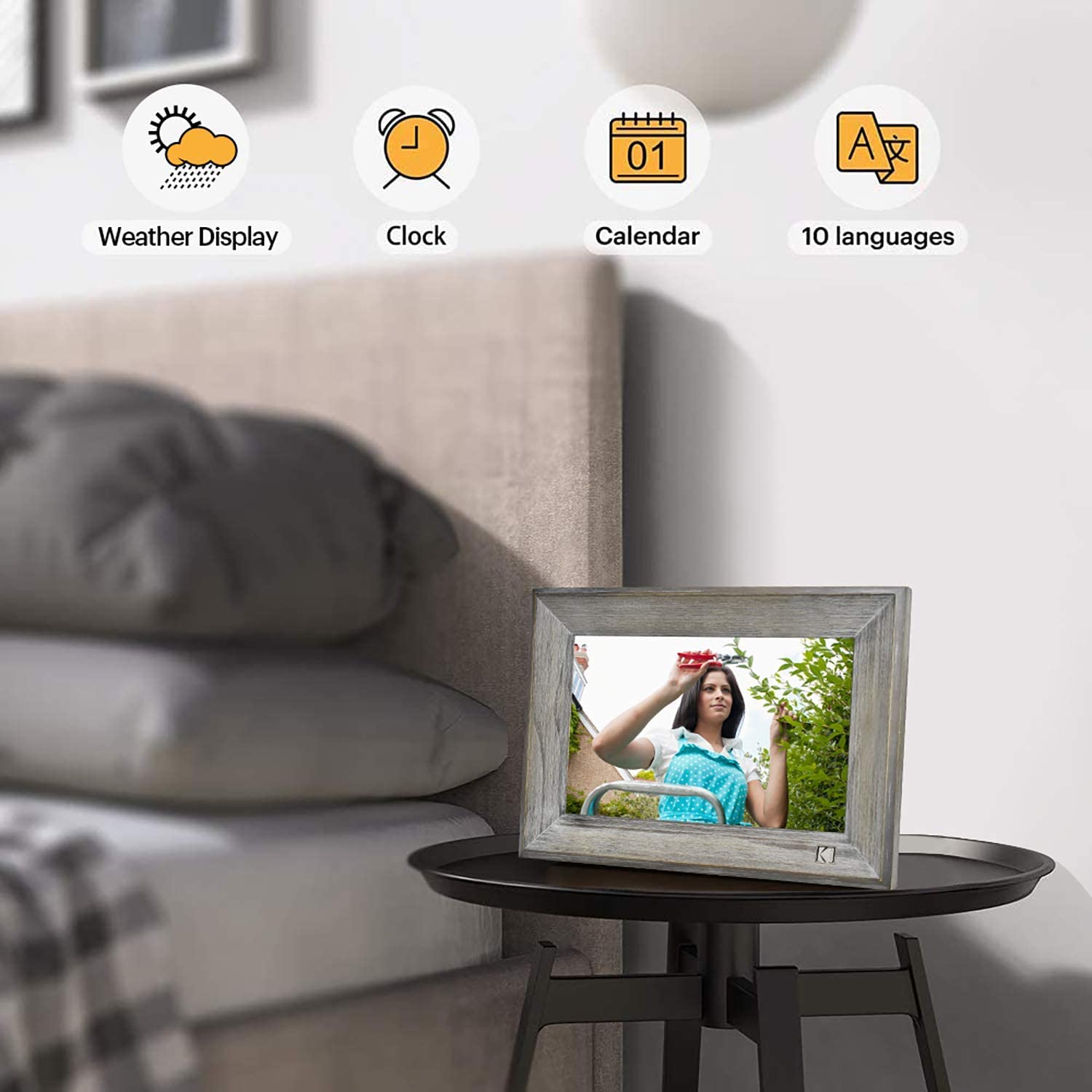 Kodak Classic Digital Photo Frame wood grey