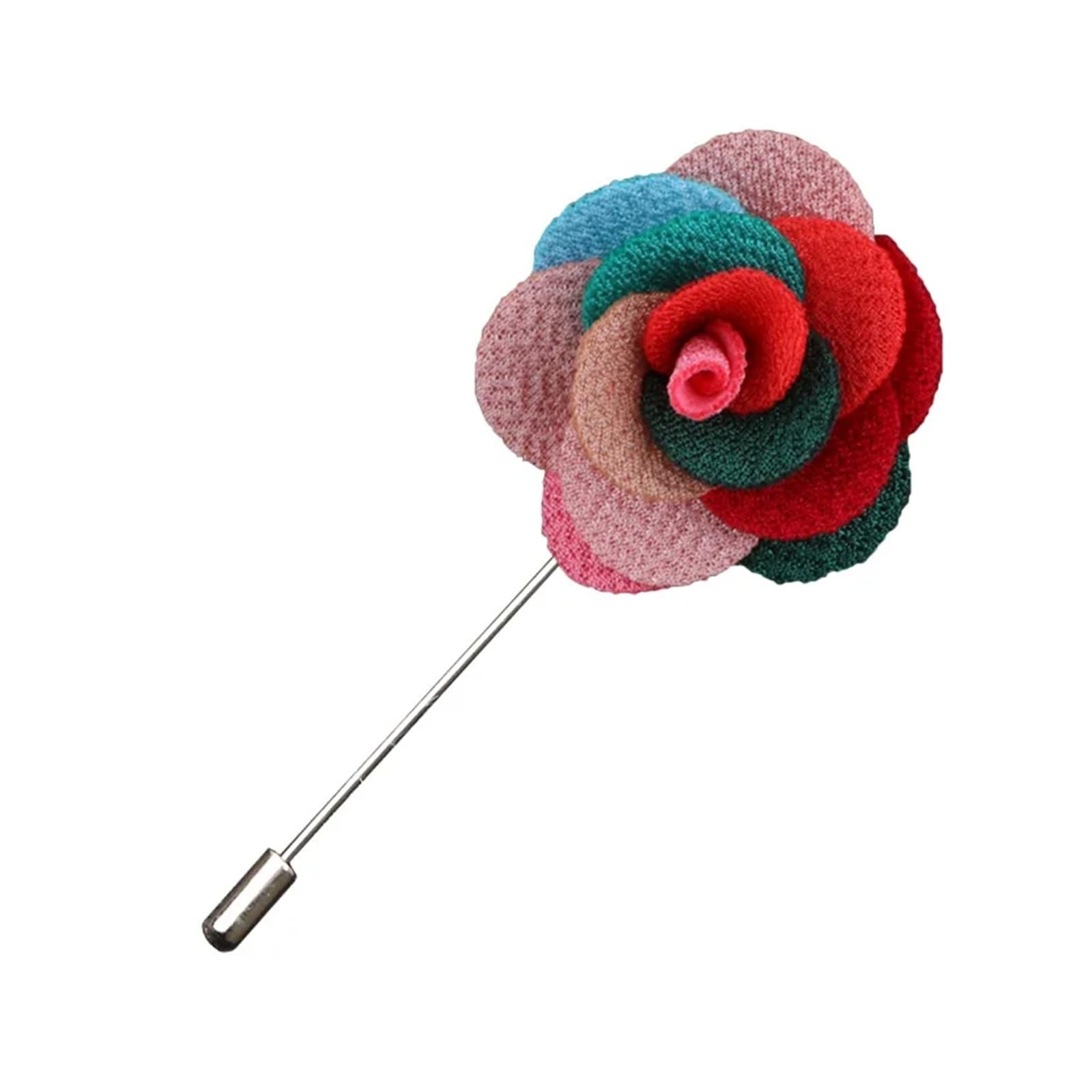 MQFBNNP Wedding boutonniere Boutonniere Men Brooch Pins Wedding Groom Buttonholes(Color10)