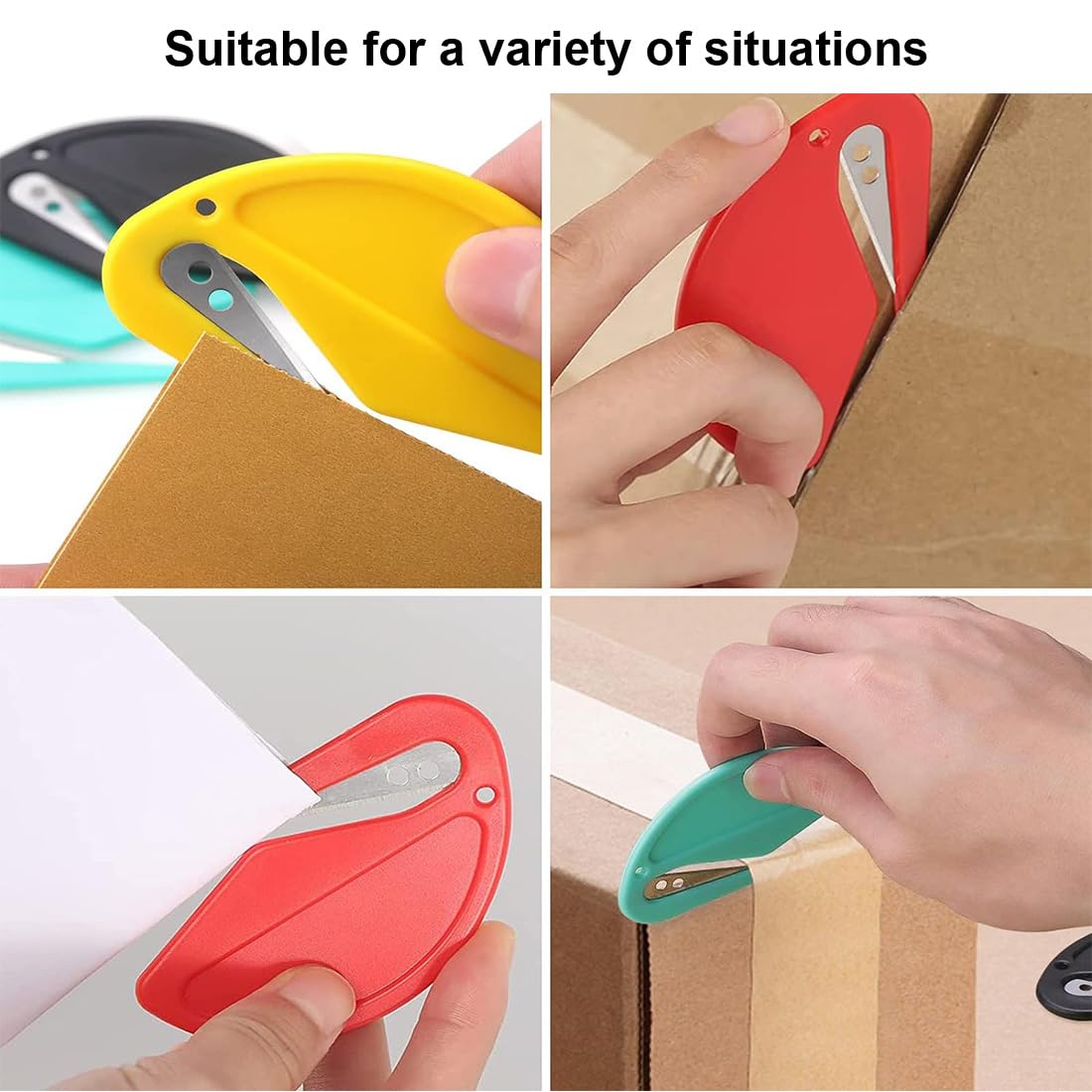 Couteau à aluminium efficace Mini 15 pièces ouvre-lettres ouvre-colis 5 couleurs