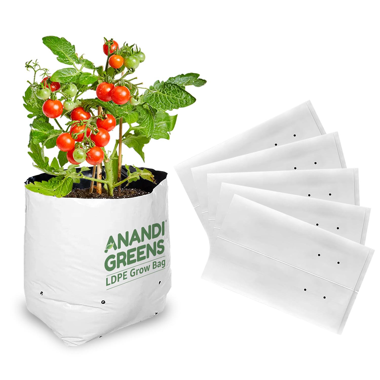 Anandi Greens UV Protected Double Layer Poly Plastic Grow Bag (Pack of 6, Size: 28x28x50 CM) (B08M67YTHM) Amazon Price History, Amazon Price Tracker