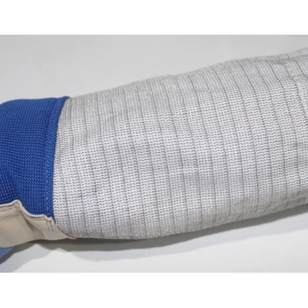 Gants d'escrime - Manches en tissu métallique - Gants de match de sabre - Gants d'entrainement et de compétition pour adultes et enfants - Équipement conducteur de sabre (XXS-XXL)