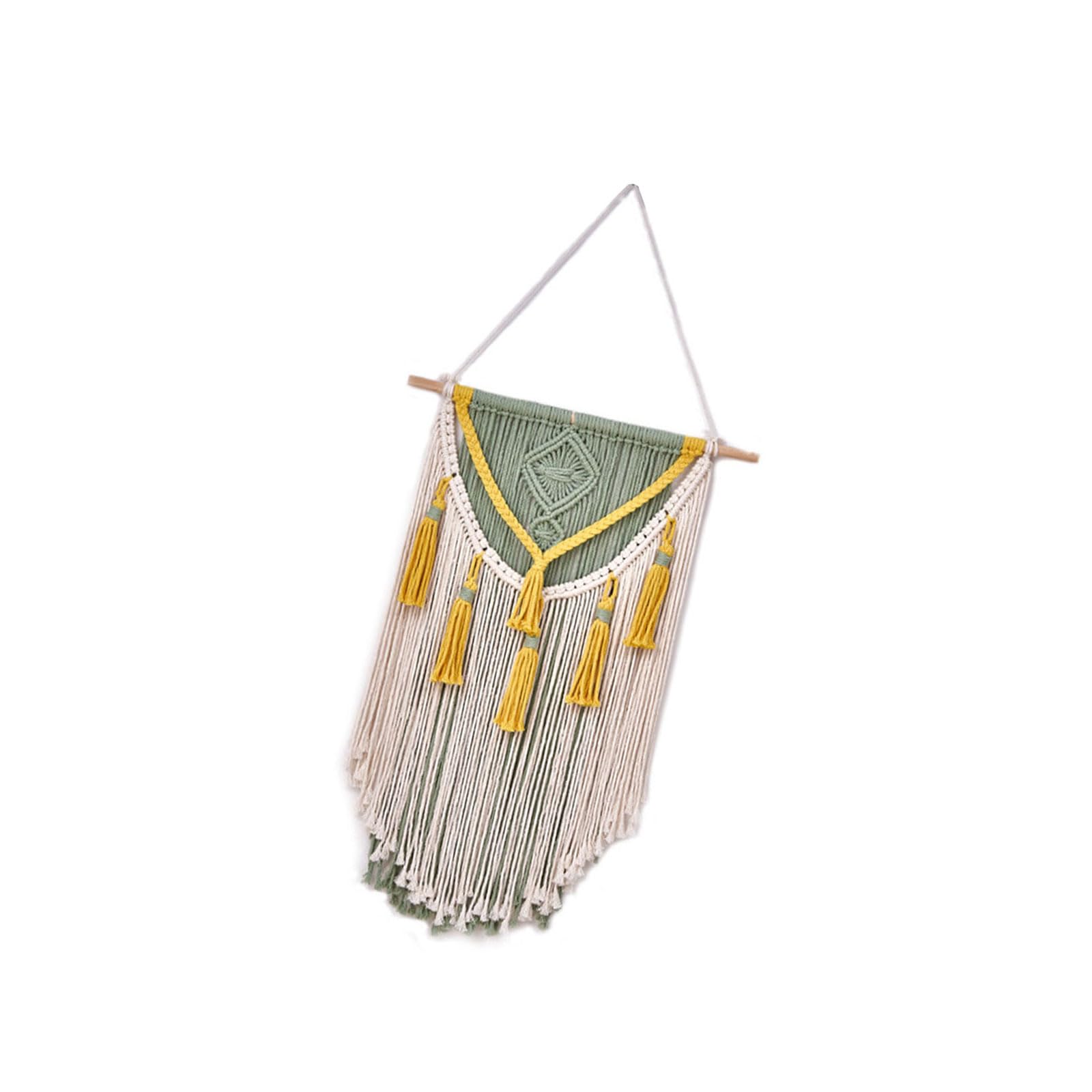 carotoe Colorful Handwoven Cotton Rope Tassels Wall Hanging Tapestry for Home Decoration Living Room or Bedroom Wall Pendant Living Room Art