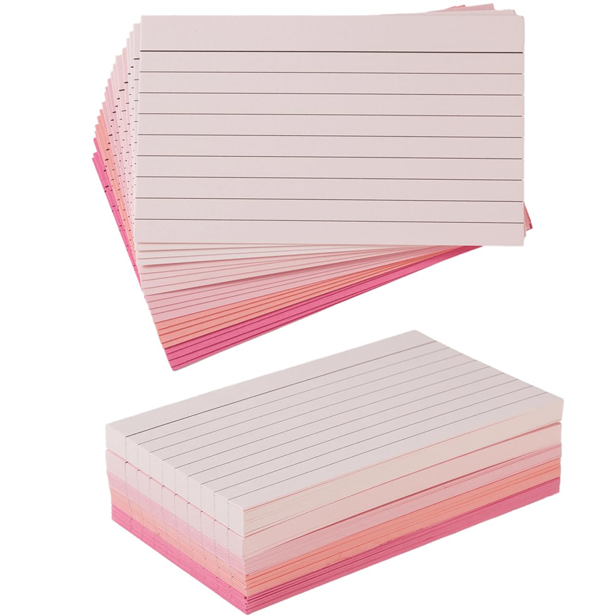 100 Sheets 3x5 Colored Ruled Note Cards Index Cards, 5 Pink — image 1