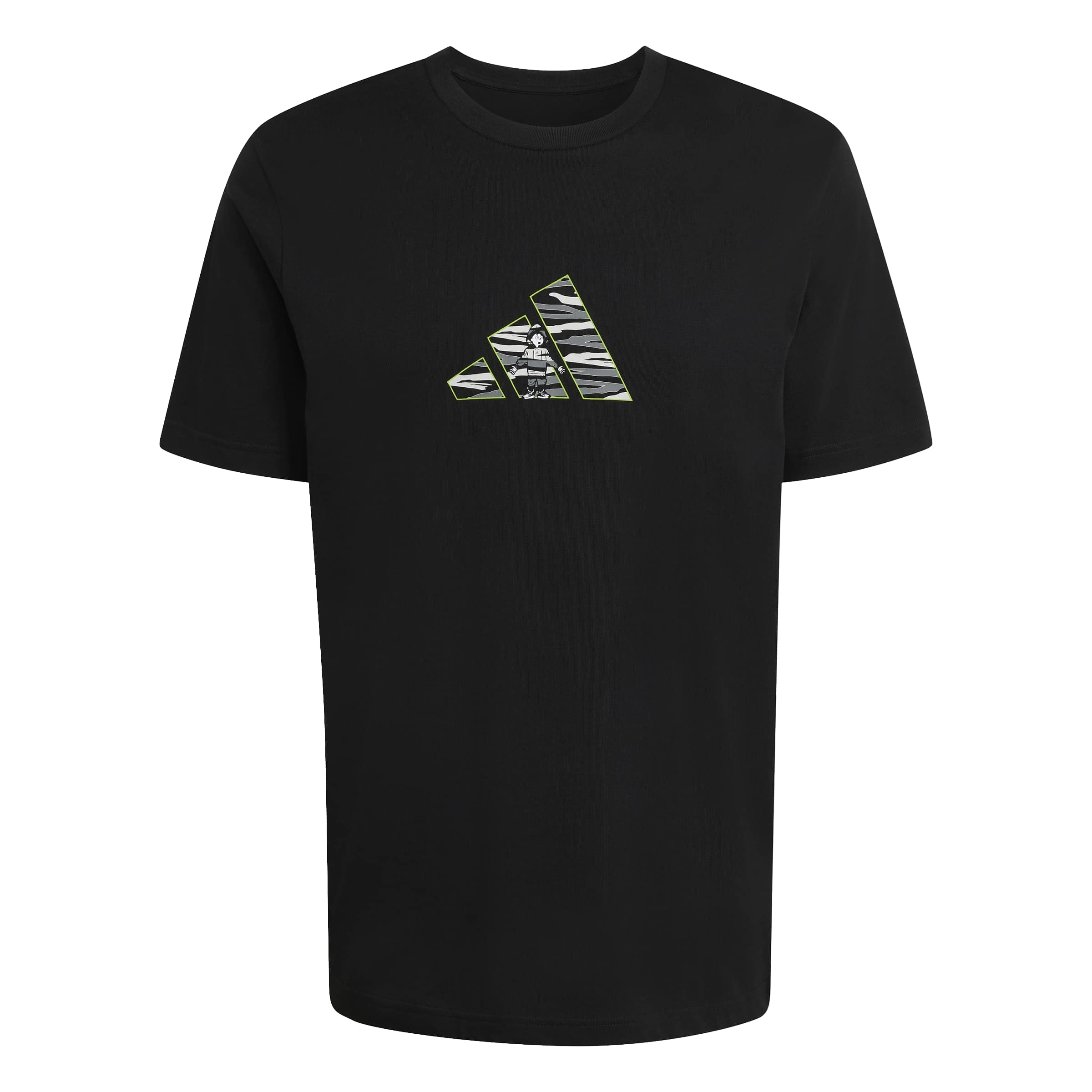 adidas Men's CAMO Explorer Graphic T-Shirt, Black, M