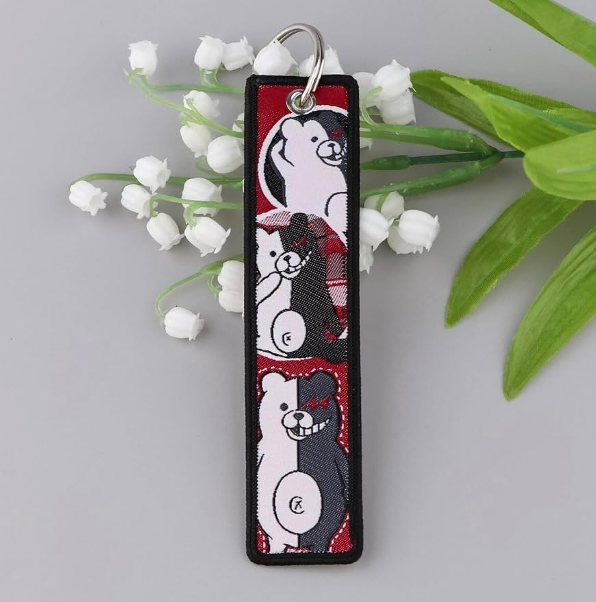 Monokuma Trigger Happy Havoc Anime Manga Video Game Keychain Key Tag Chain Fob Ring image 5